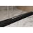 Frameless Single Sliding Shower Door  56-60 "W X 76" H, 1/4 "(6 Mm) Clear Tempered Glass, Explosion Proof Film, Stainless Steel Handle Square Tube Track  Brushed Nickel-121703390