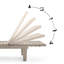 Ensemble de 6 chaises longues en polyrésine d'extérieur imperméables, légères et réglables Nestl-129208638-132211796