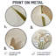 «Calm Freesia Minimal Bloom», art mural rond éclectique moderne, art mural contemporain en métal rond-996013549