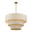 Ashani 8 Light Antique Gold Leaf Large Pendant Chandelier