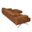 Edeltraut Genuine Leather Corner Sofa with Wooden Frame-1260026505-1260026507