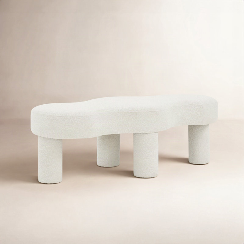 Leigha Boucle Upholstered Bench