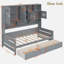 Lit de jour tout-en-un en bois avec 2 tiroirs, armoires et tablettes-1643171032-1643171033