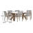 Fleur Rectangular 6 - Person Outdoor Dining Set