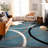 Tolchester Abstract Blue/Gray/Black Area Rug-930256154
