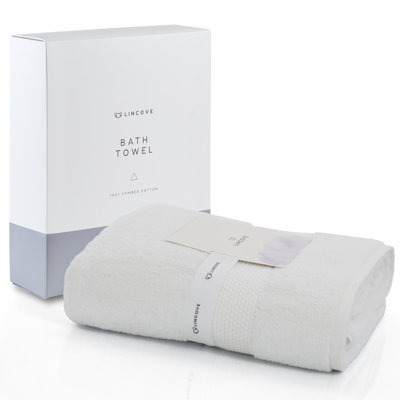 Lincove 100% Cotton Luxury Bath Towel - Highly Absorbent & Eco-Friendly