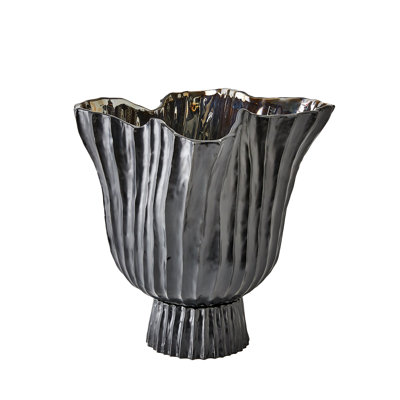 Vase à pied Folha