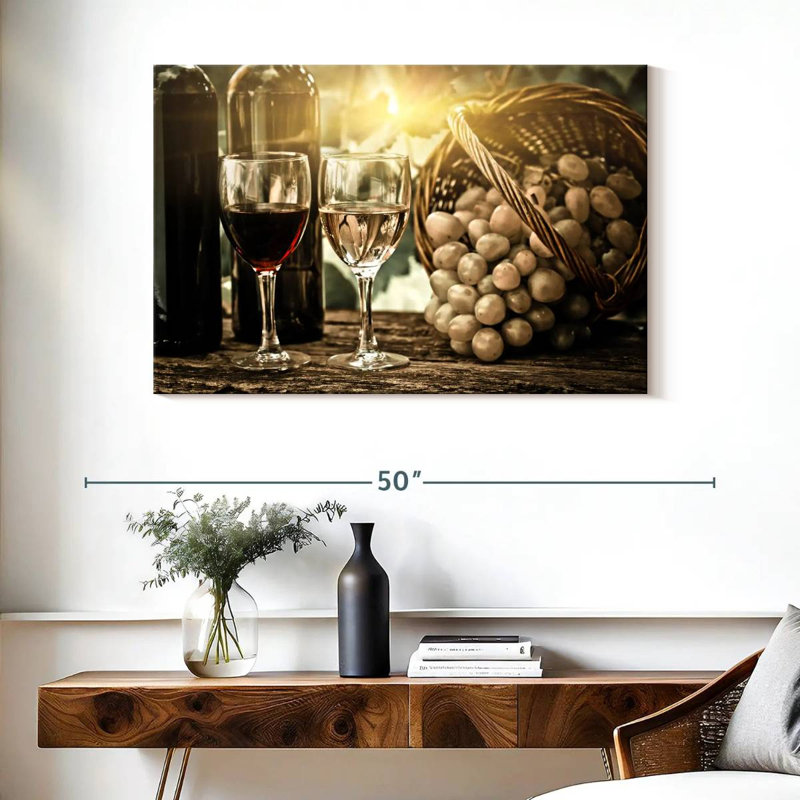 Yarlin Spring Vineyard Wine, 26" H x 39" W