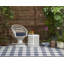 Tapis intérieur / extérieur bleu / blanc Riko Gingham-59718001