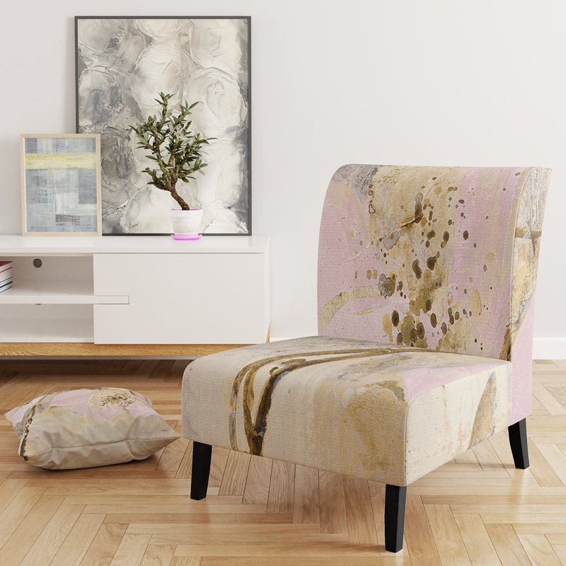 Fauteuil de chambre rembourré Elegance II rose - Shabby Elegance