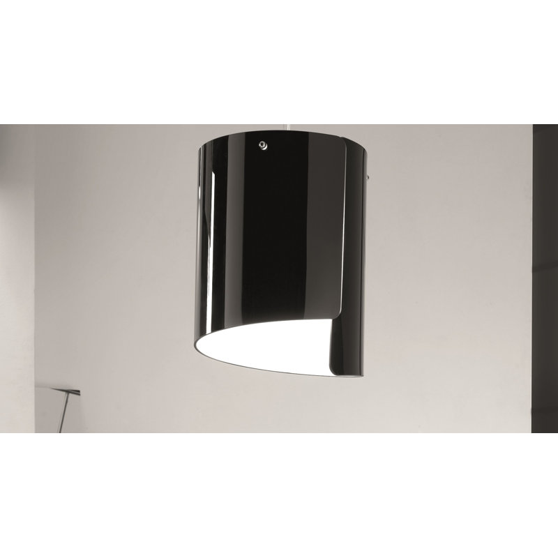Papiro Glass Flush Mount, Black, White