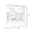 Réservoir d'aquarium moderne en bois manufacturé de 123 à 133 gallons-129676008-129676007