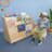 5 Compartment Manufactured Wood Book Display
