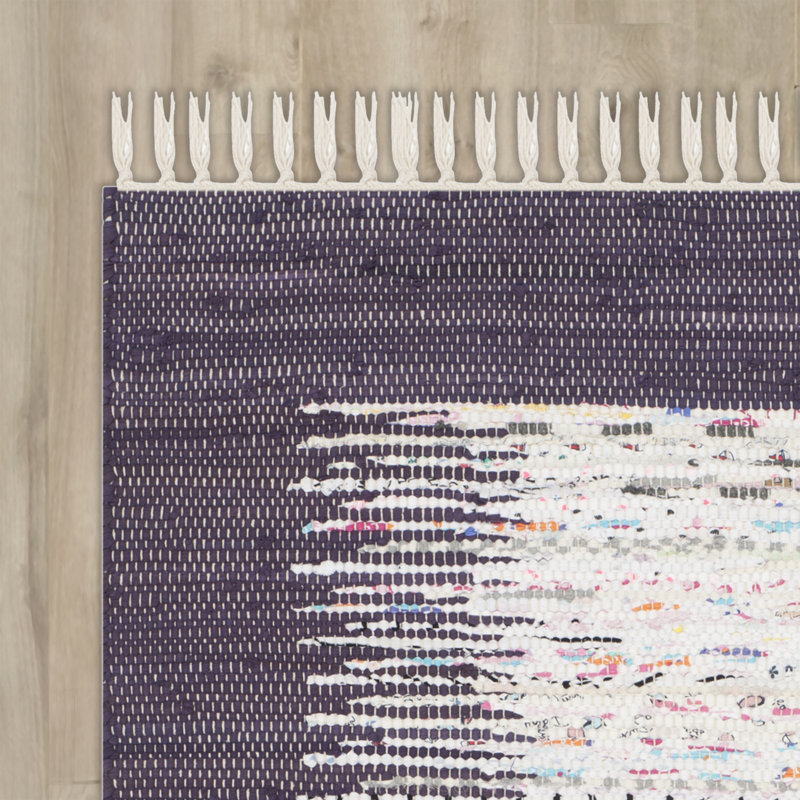 Cotton Hand Woven Area Rug, Rectangle 152 x 244 cm