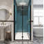 Porte de douche pivotante en verre trempé 32 po x 72 po Universal-120988537
