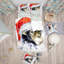 Ensemble de housse de couette designart singe-père noël-35228115
