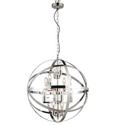 Lustre globe à 8 lumières unique Shunk
