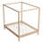 Solid Wood Canopy Bed Frame Four Poster Platform Bed With Slats Support, No Box Spring Needed-239097820-267455628