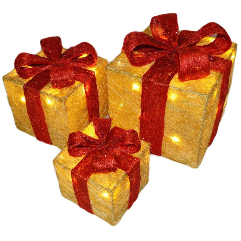 Christmas Decorative Accent, Gold/Red