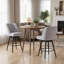 Tabourets de bar pivotants avec dossier, ensemble de 2 tabourets de bar à hauteur de comptoir, chaises de cuisine modernes pour îlot de cuisine-1765603346