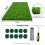 Gazon artificiel à poils de 4 cm (1,6 po), 2,13 m x 3,66 m (7 pi x 12 pi), 7,8 m² (84 pi²) pour terrasse, cour, jardin et aménagement extérieur