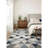 Rug Branch Eldin 5' x 8' (5'3" x 7'7") Blue/Beige Geometric Indoor Area Rug, Contemporary, Low Pile, Stain-Resistant Carpet - Living Room, Bedroom, Dining Room, and Kitchen-1767037976