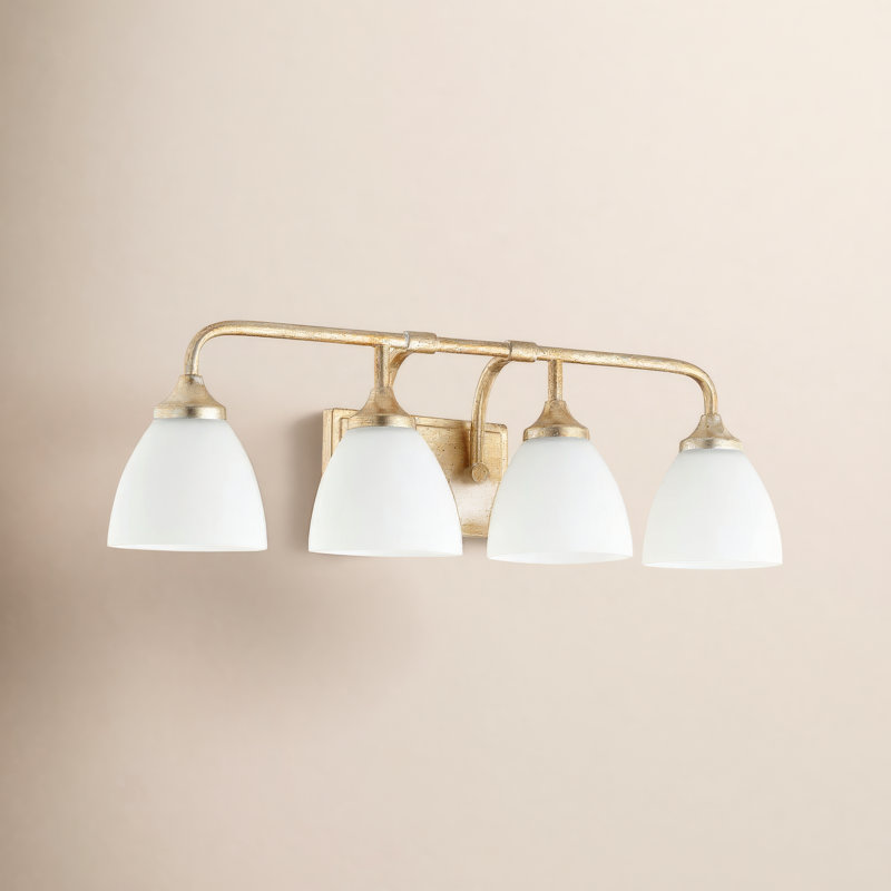 Ansara 4 - Light Vanity Light, Aged Silver Leaf