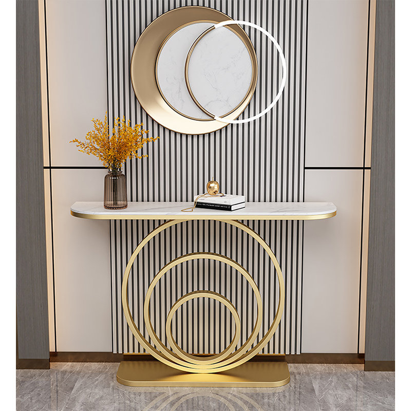 Canapé d'entrée de luxe moderne Marble Vein, 30.71" H x 43.31" W x 11.81" D