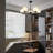5-Light Dimmable Sputnik Modern Linear Chandelier-1362898526