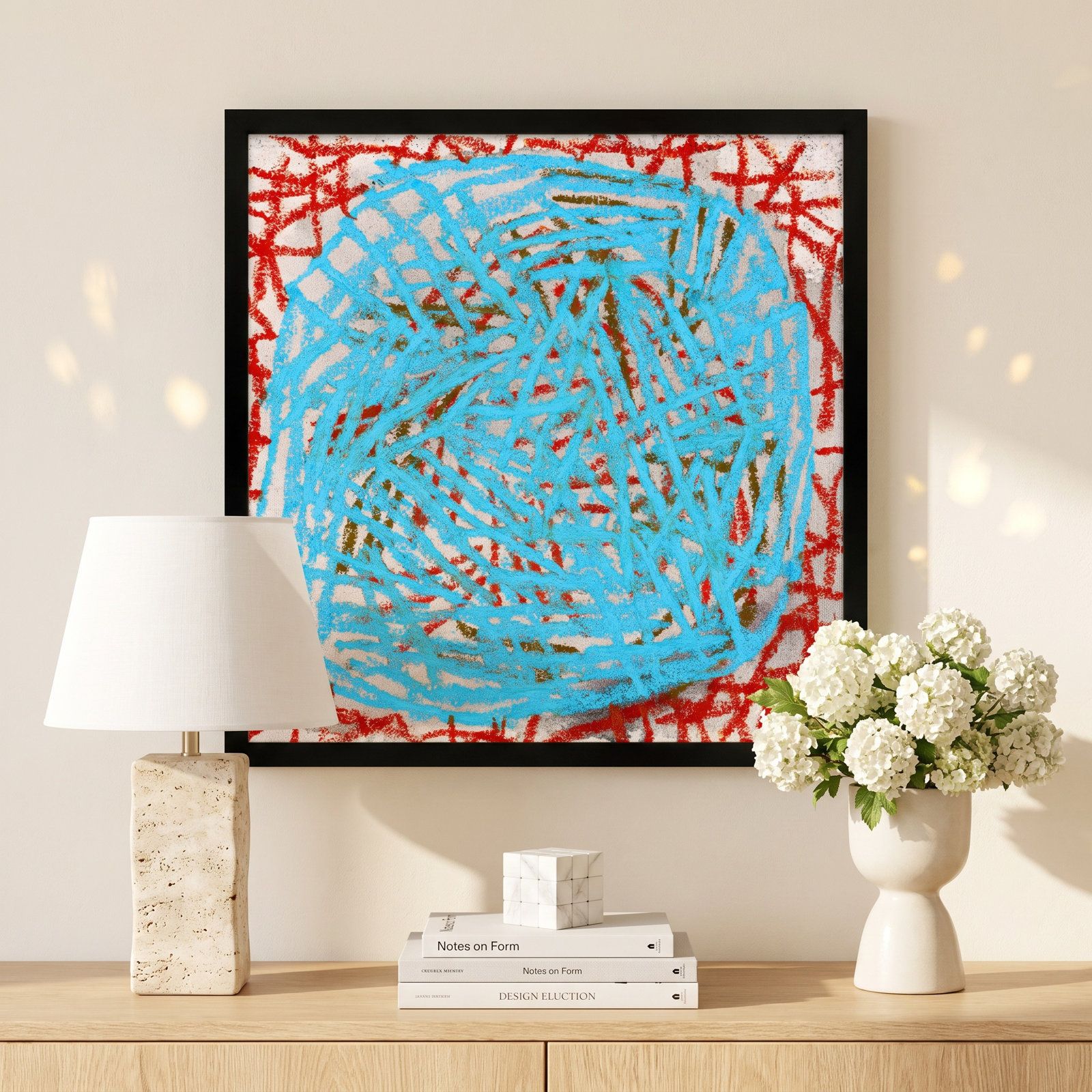 Dreya "Robins Nest" Print by Stephanie Dennis, 16" H x 16" W  x 1.25" D, Black