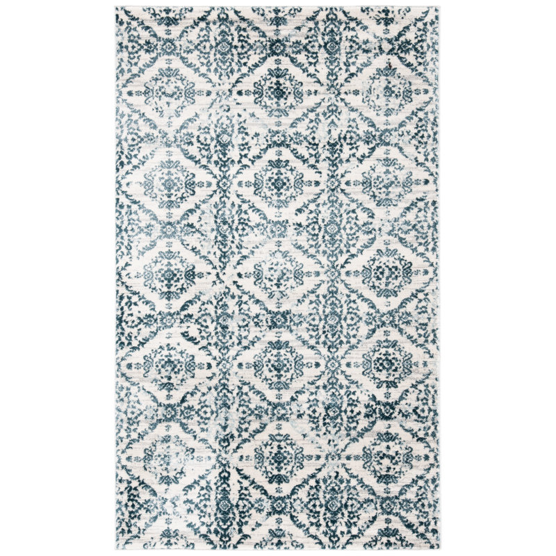 Abney Performance Ikat Rug, Rectangle 3' x 5'
