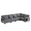 Canapé modulaire moderne 102 po en velours côtelé l 102 po-376875480