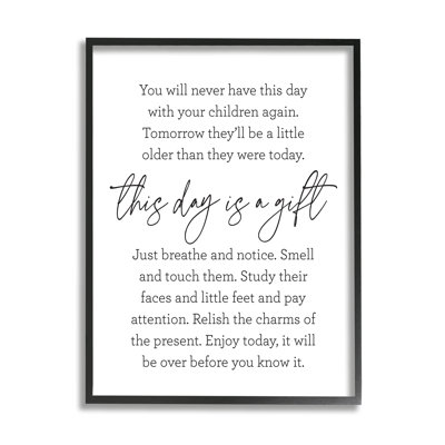 Citation «Today Is A Gift»