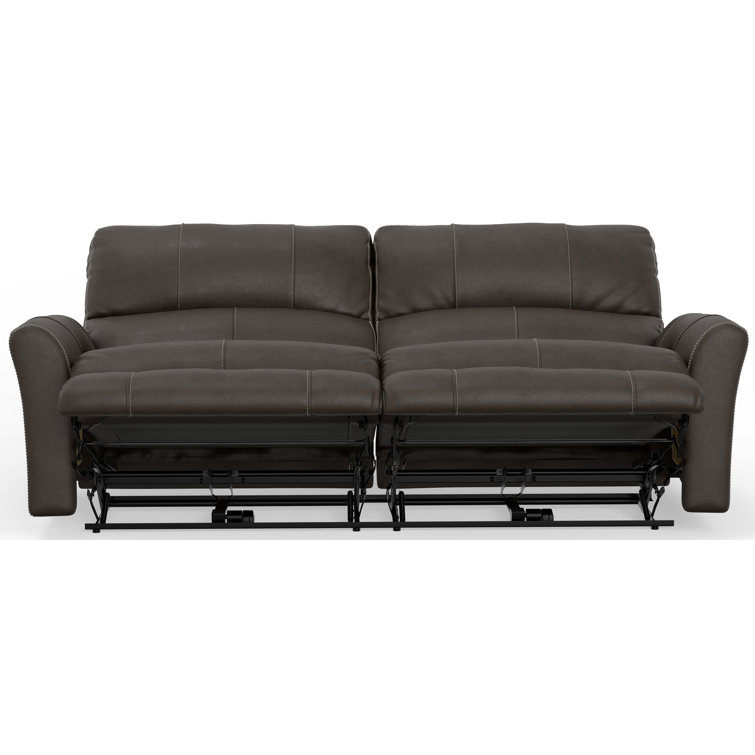 Seibert Top Grain Leather Match Power Zero Gravity Reclining Sofa with Power Adjustable Headrest