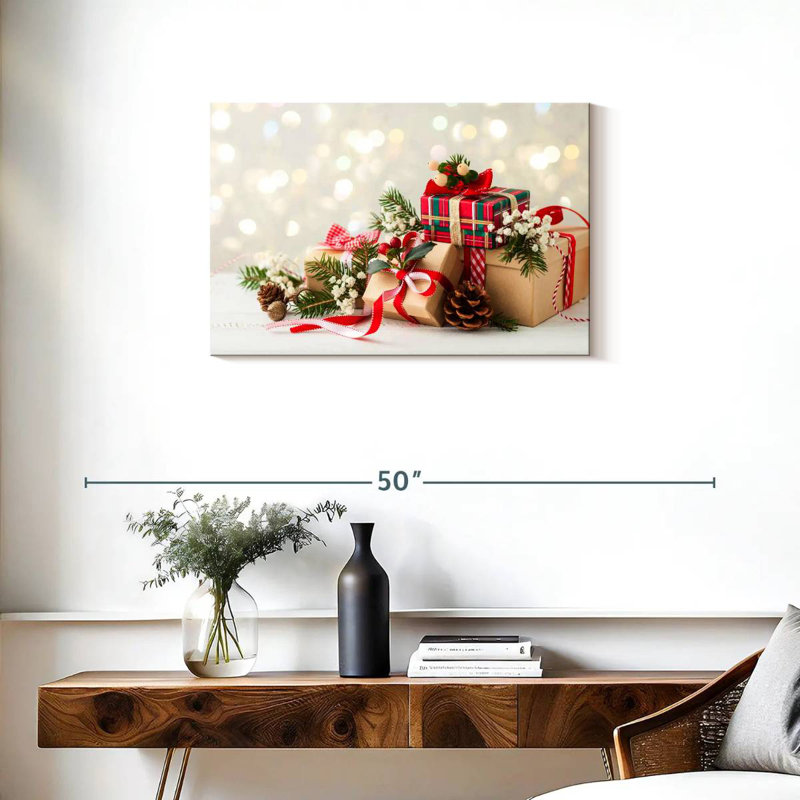 Cadeaux de Noël, H 20 po x l 30 po
