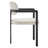 Elio Barrel Fabric And Metal Dining Chair-109758054
