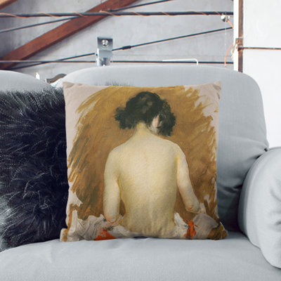 Nude Study Square Throw Cushion