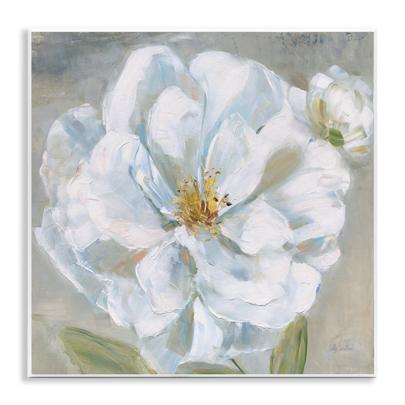 «Curling White Flower Petals» par Sally Swatland