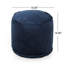 Pouf Shimon, bleu cobalt