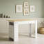 Buffet avec tablettes réglables, crochets latéraux et armoire de rangement-1164635294