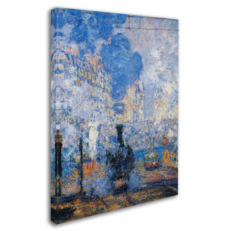 «Saint Lazare Station» par Claude Monet, reproduction sur toile, H 19 po x l 14 po x P 2 po