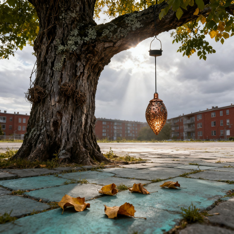 Solar-powered Water Drop Lamp