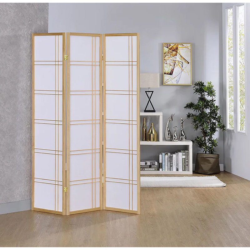 Cloison pliante Keitez, Naturel, 3