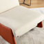 Chaise berçante confortable avec repose-pieds - Moderne et relaxant, grand coussin à bascule décoratif orange pour plus de confort
