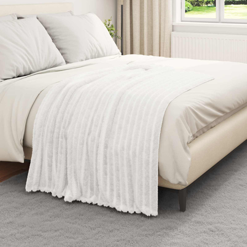 3.2-43 Throw Blanket, 150cm x 130cm, White