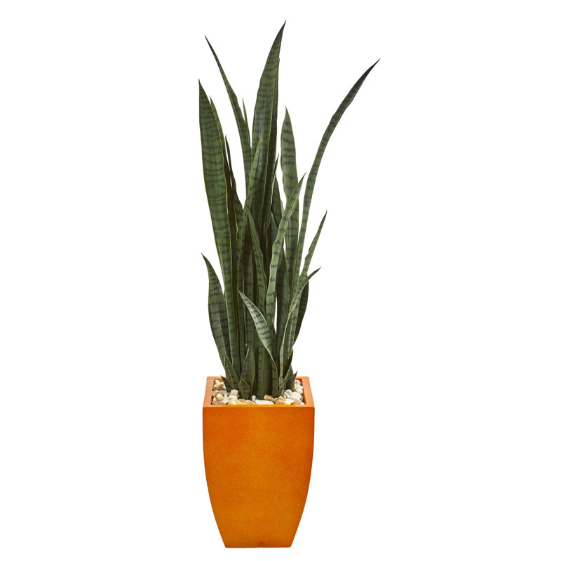 55 " H Faux Plant in Earthenware Pot