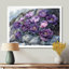 Lavande, pivoines sur la pente rocheuse III - pivoines, art mural