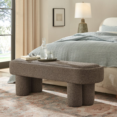 Banc ovale en tissu Mossi