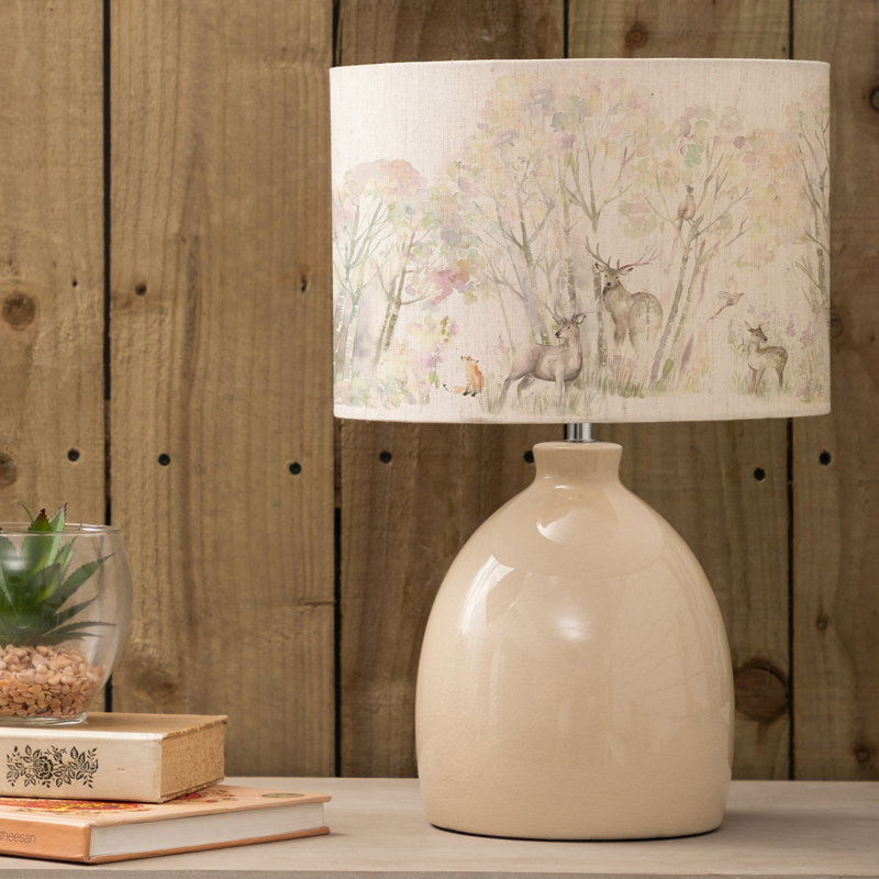 Enchanted Forest Ceramic Table Lamp