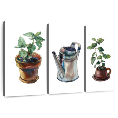 Mini aquarelle de jardin